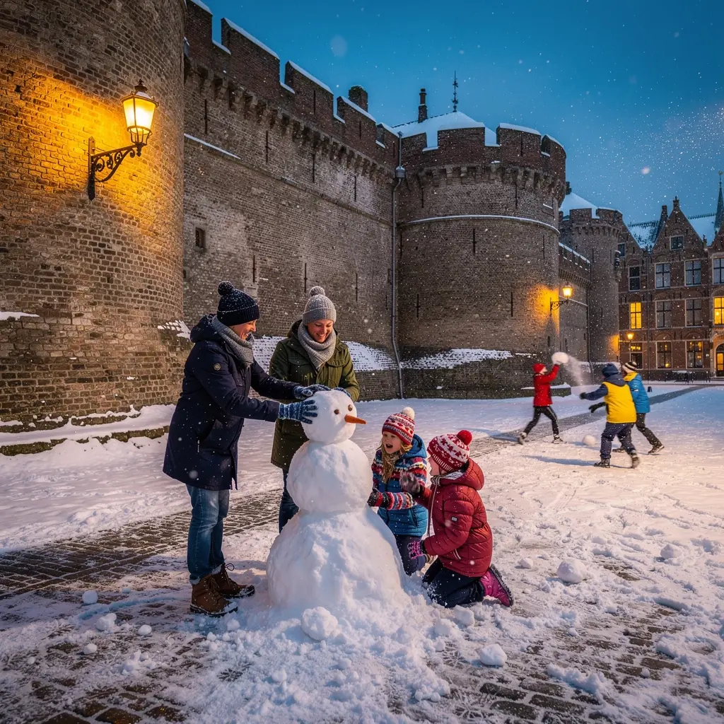 Uitzicht op de middeleeuwse versterkingen rondom de stad.